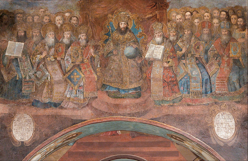 http://commons.wikimedia.org/wiki/File:The_first_Ecumenical_Council_-_Google_Art_Project.jpg